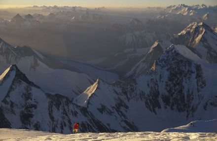 to the top above camp 4, 8000m