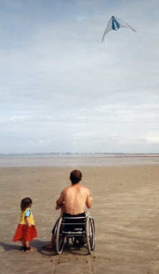 kite rolling, Quiberon, juli 1999